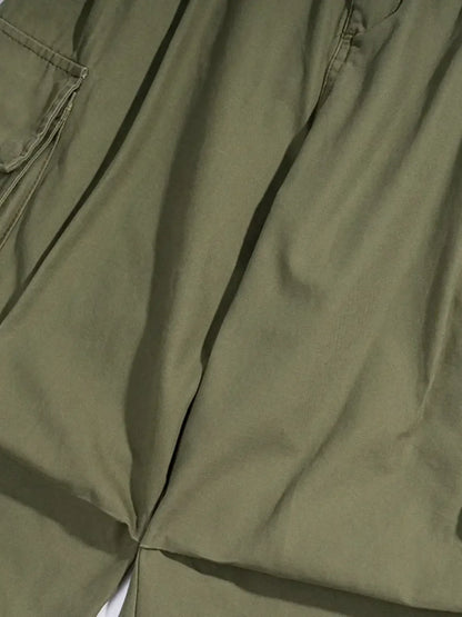 Men's Loose Fit Cargo Pants with Multiple Pockets