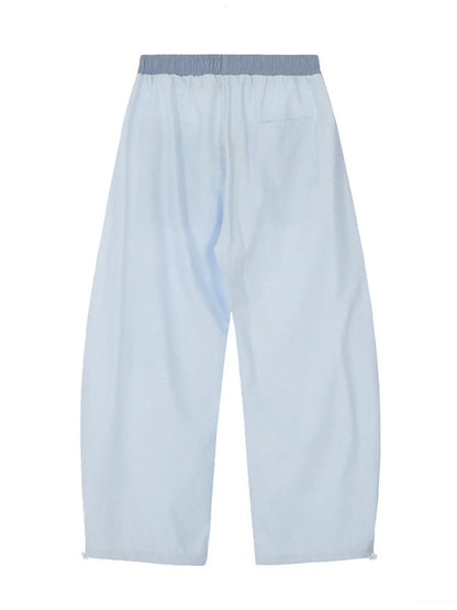 Men's Drawstring Wide-Leg Pants