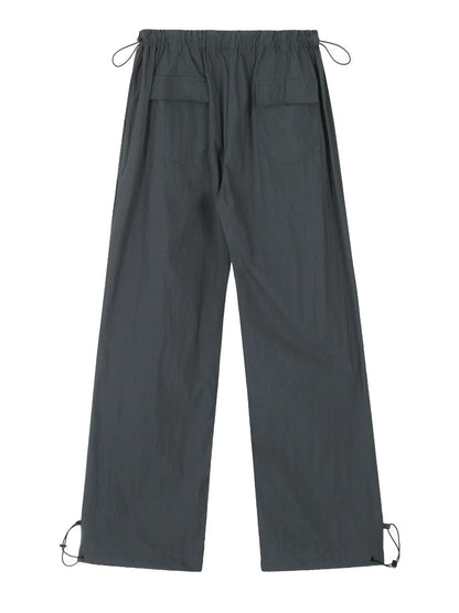 Men's Drawstring Wide Leg Pants