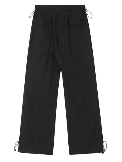 Men's Drawstring Wide Leg Pants