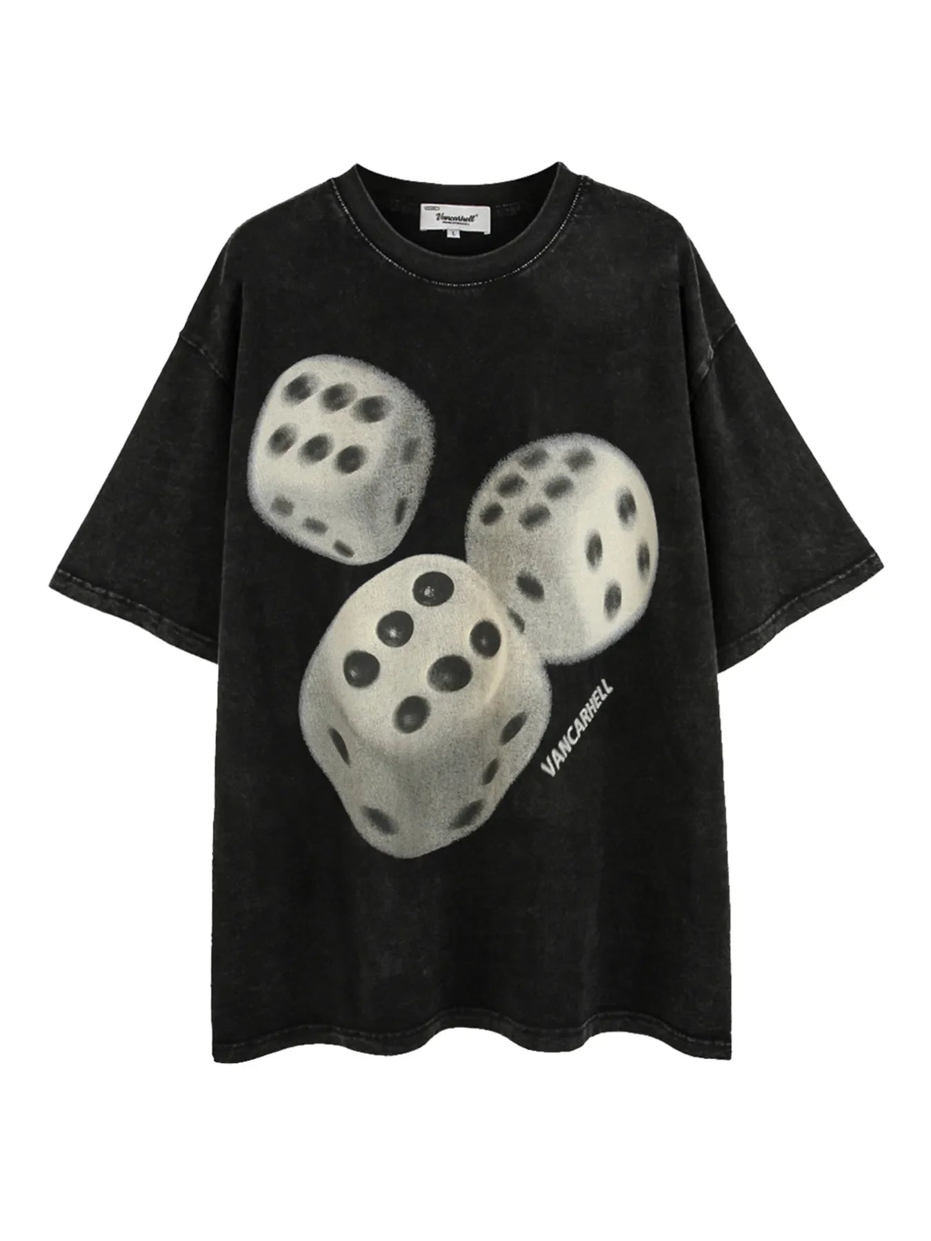 Men's Oversized Graphic Round Neck T-Shirt