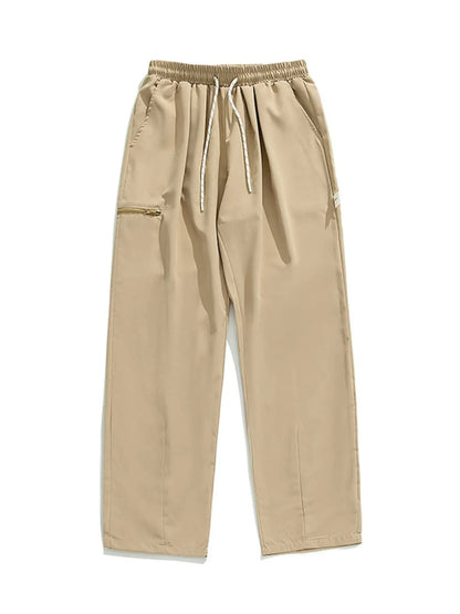 Men's Plus Size Drawstring Pants with Pockets