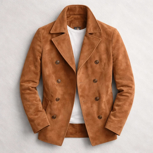 Morris | Premium Suede Pea Coat