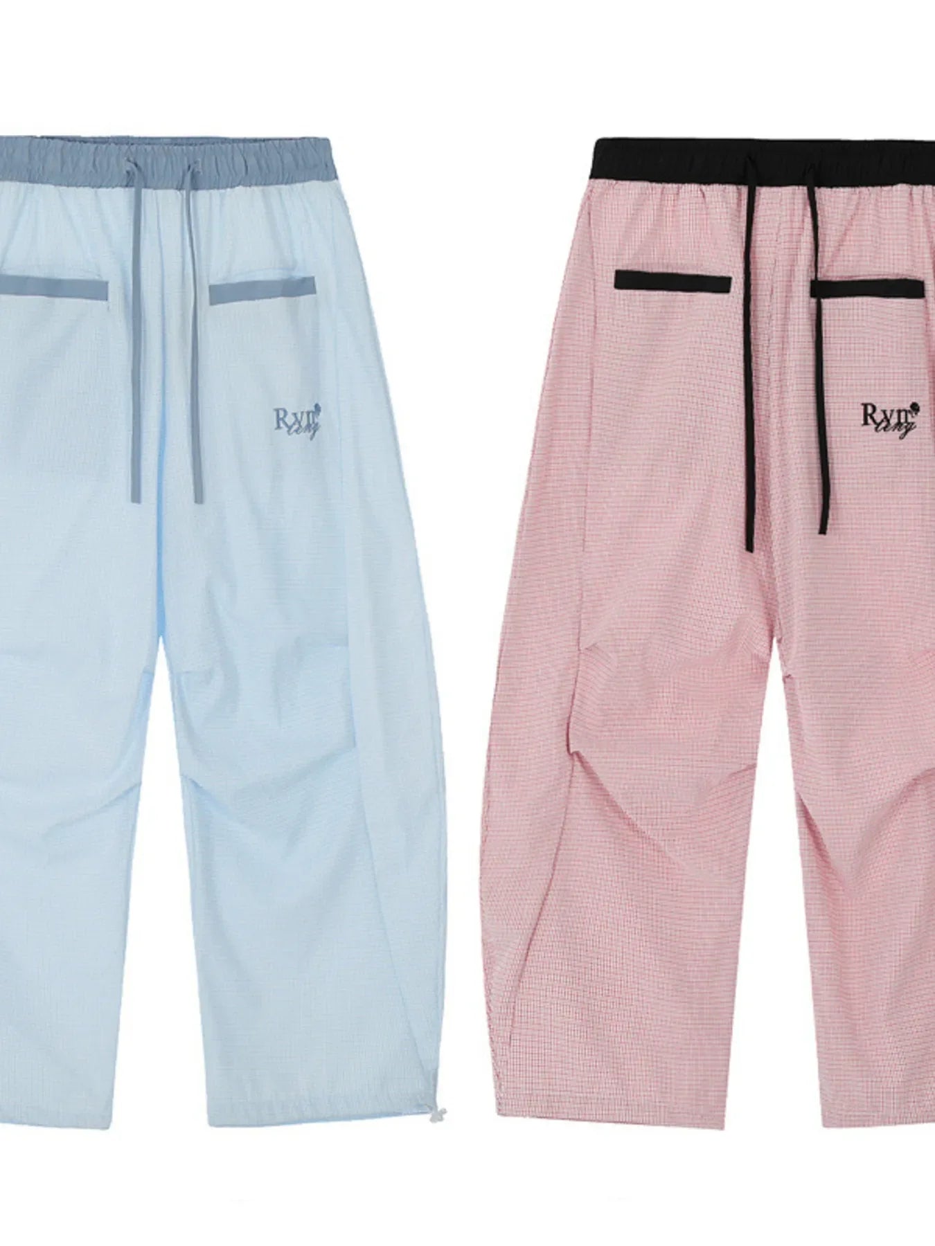 Men's Drawstring Wide-Leg Pants