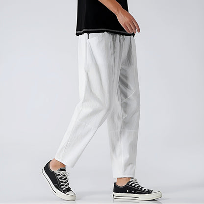 CITYLINE CROPPED COTTON TROUSERS