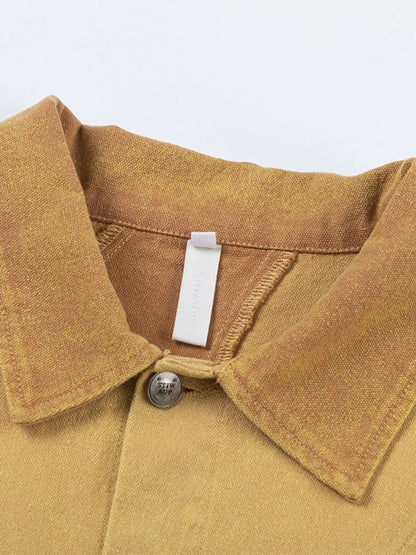 Men's Button Up Long Sleeve Jacket