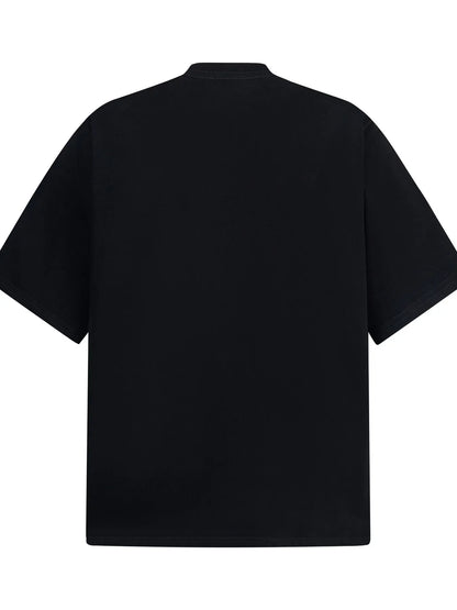 Men's Number Print Short Sleeve Oversized T-Shirt