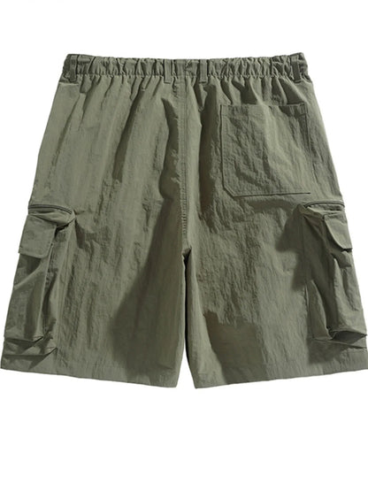 Men's Elastic Waist Cargo Short