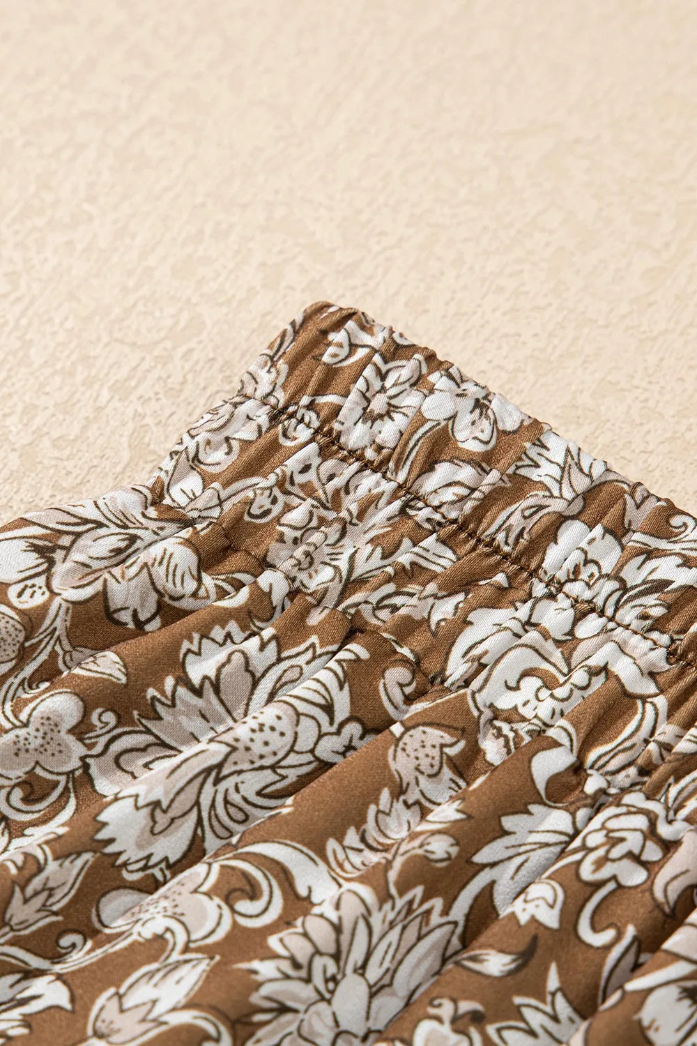 Floral Print Tiered Maxi Skirt