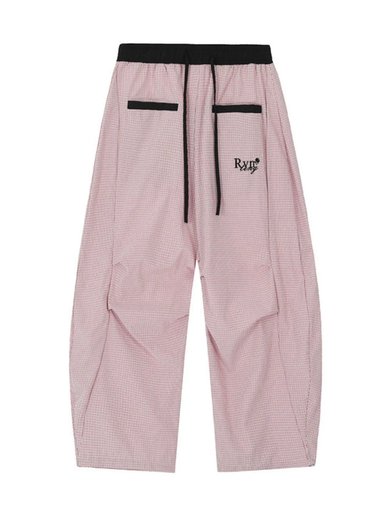 Men's Drawstring Wide-Leg Pants