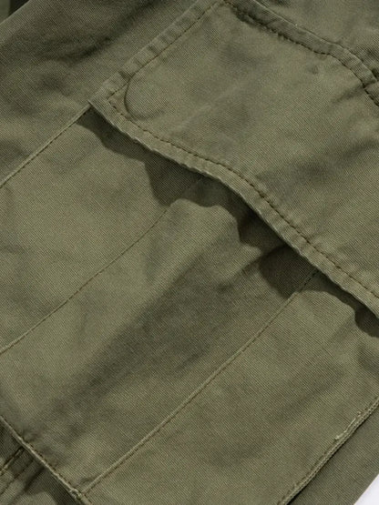 Men's Loose Fit Cargo Pants with Multiple Pockets