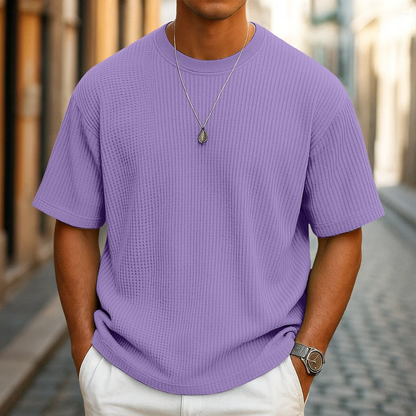 Men's Waffle Knit Summer T-Shirt