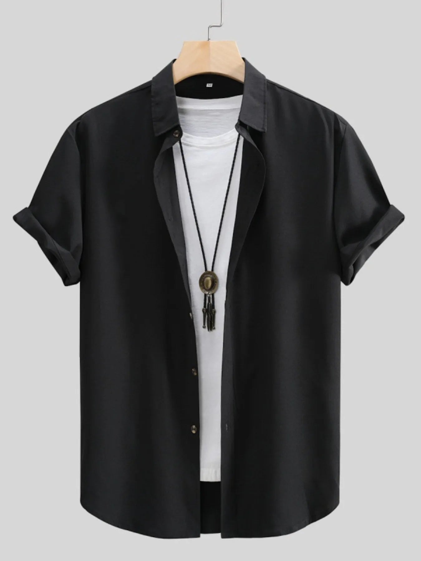 Men's Button Up Short Sleeve Shirt