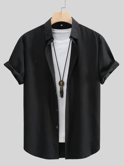 Men's Button Up Short Sleeve Shirt