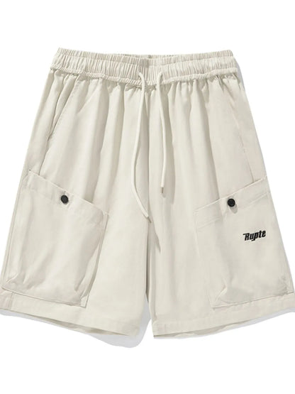 Men's Plus Size Drawstring Shorts with Pockets