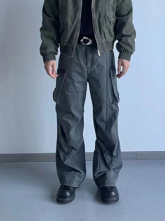 Men's Wide Leg Cargo Pants
