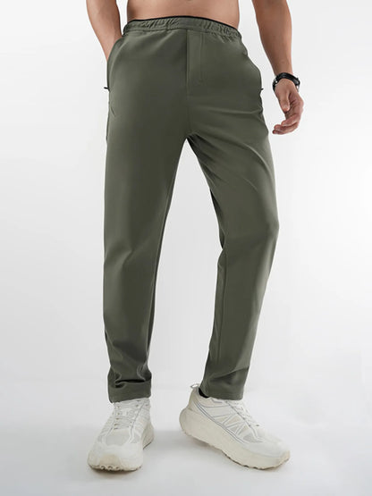 Men's Plus Size Elastic Waist Pocketed Pants