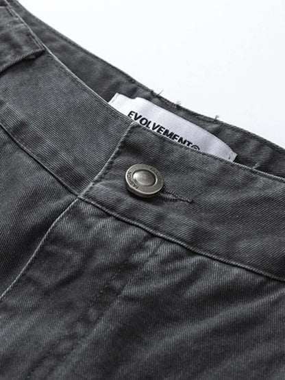 Men's Wide Leg Cargo Pants