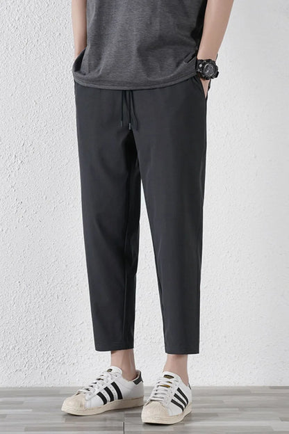 Men's Plus Size Drawstring Pants with Pockets