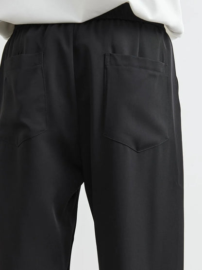Men's Plus Size Relaxed Fit Wide Leg Drawstring Pants
