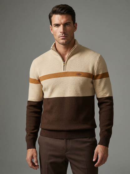 ALDEN CONTRAST QUARTER-ZIP