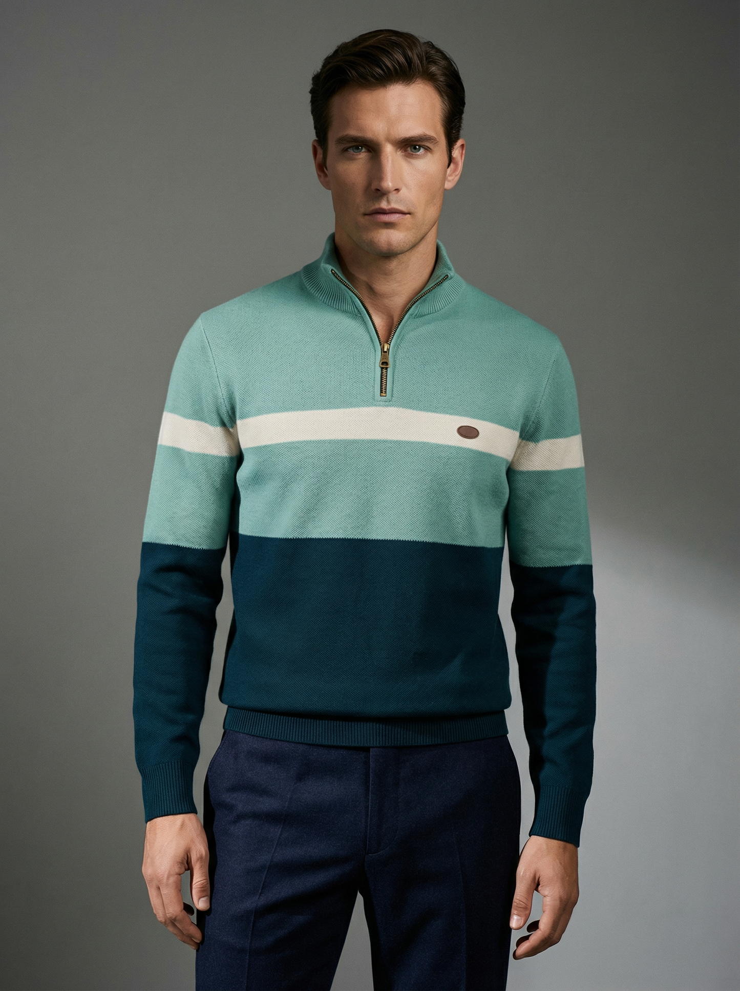ALDEN CONTRAST QUARTER-ZIP