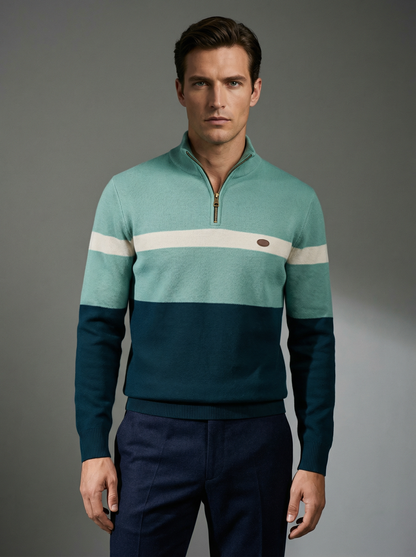 ALDEN CONTRAST QUARTER-ZIP