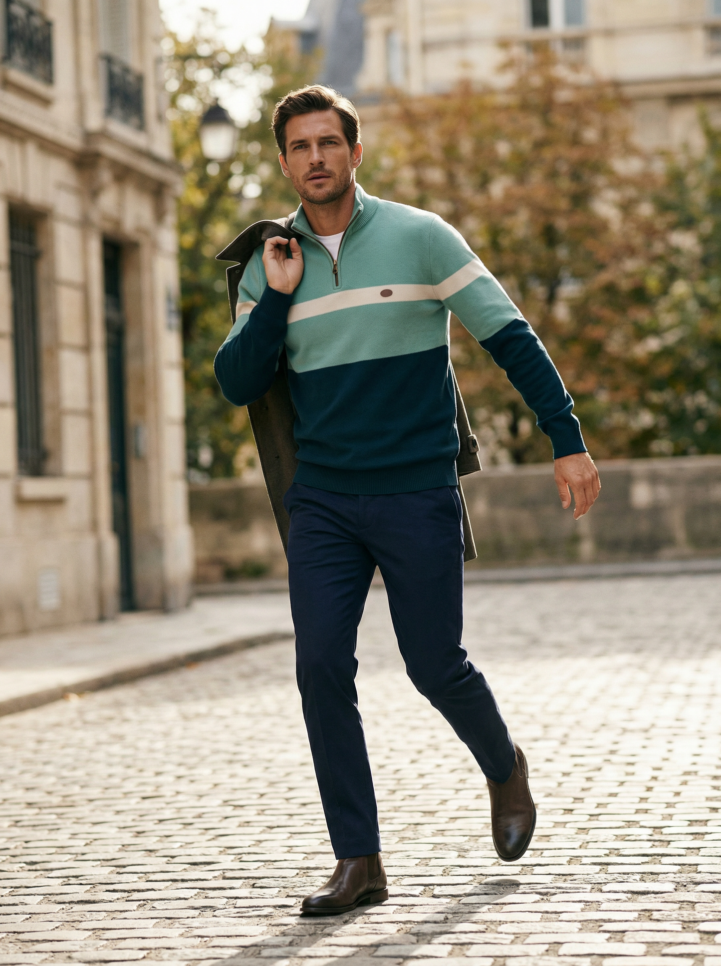 ALDEN CONTRAST QUARTER-ZIP