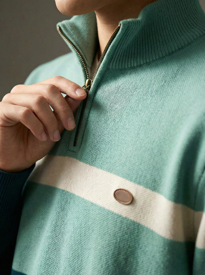 ALDEN CONTRAST QUARTER-ZIP