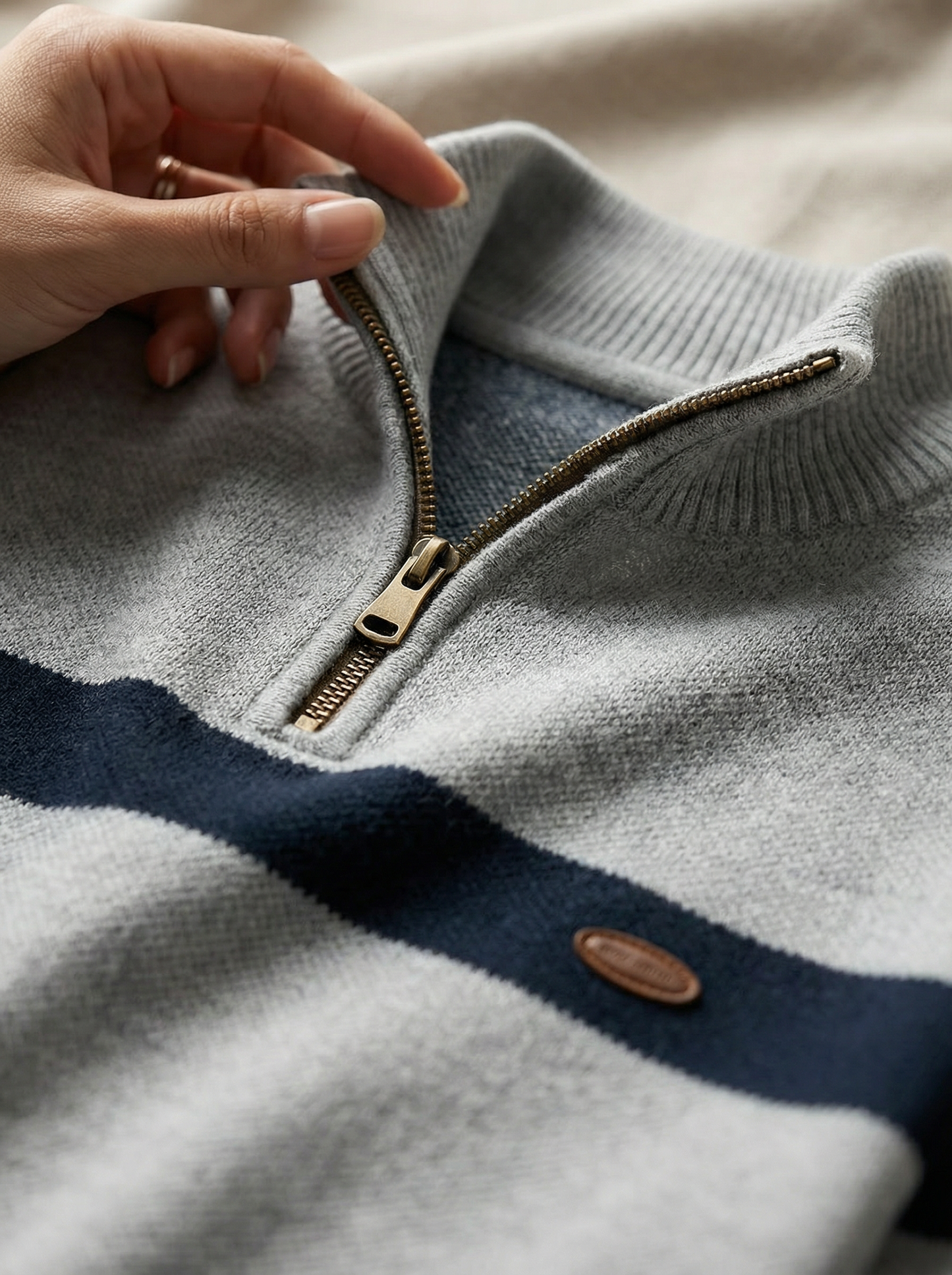 ALDEN CONTRAST QUARTER-ZIP