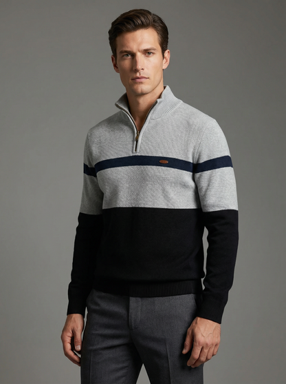 ALDEN CONTRAST QUARTER-ZIP