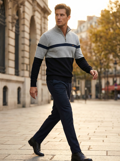 ALDEN CONTRAST QUARTER-ZIP
