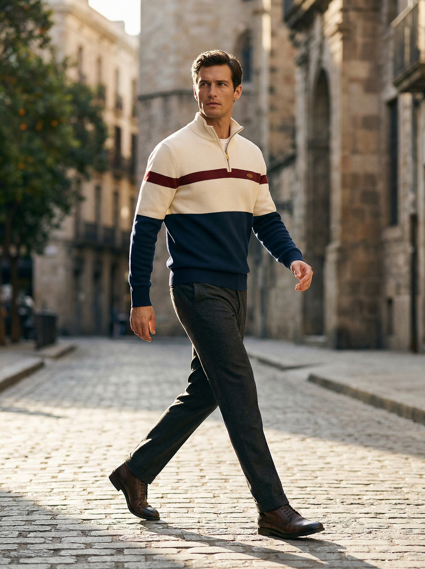 ALDEN CONTRAST QUARTER-ZIP