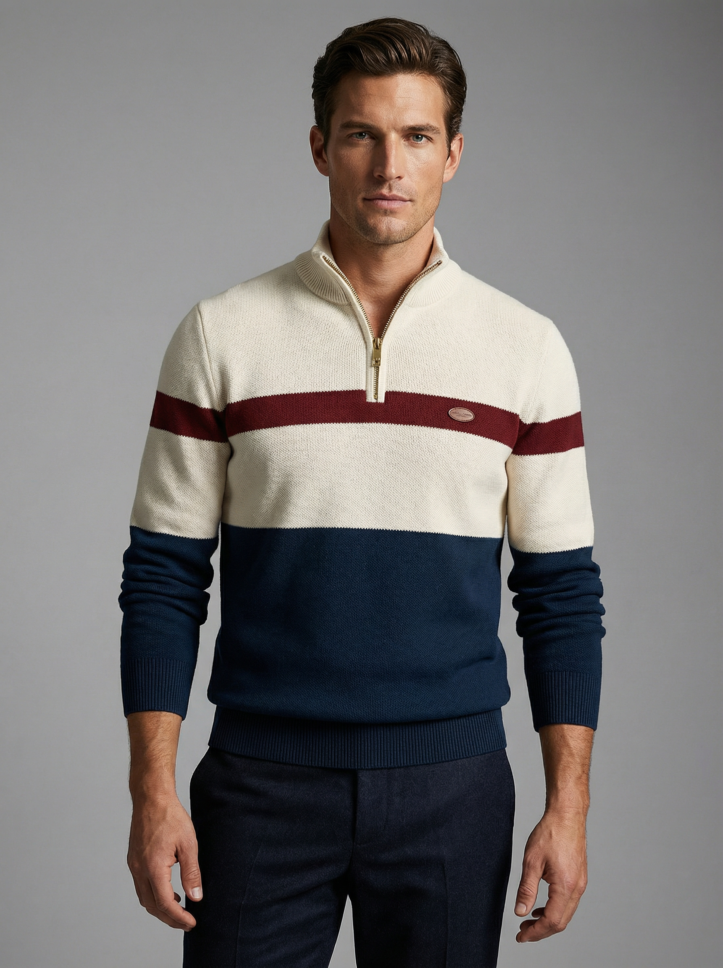 ALDEN CONTRAST QUARTER-ZIP