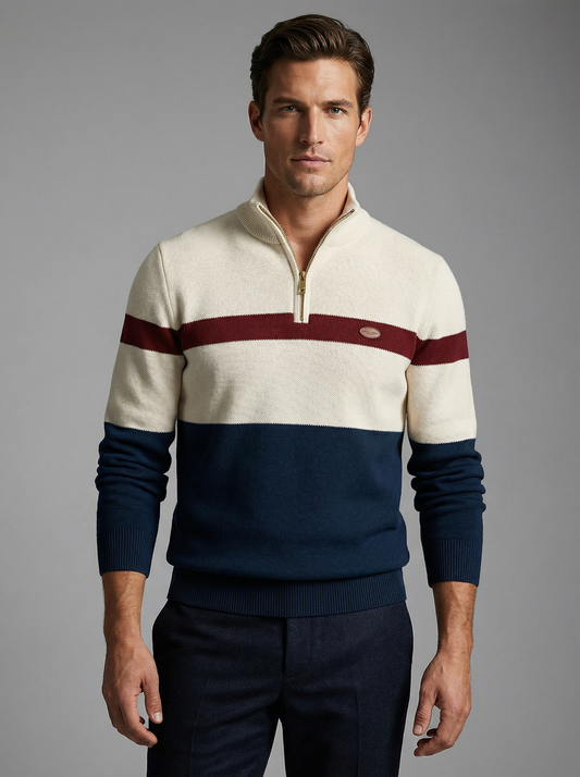ALDEN CONTRAST QUARTER-ZIP