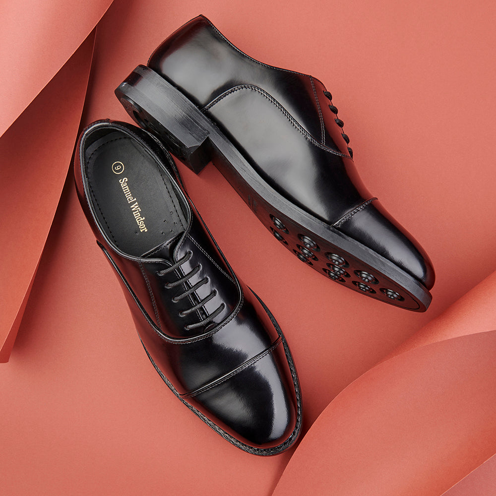 Oxford Shoe - Rubber Sole - Black
