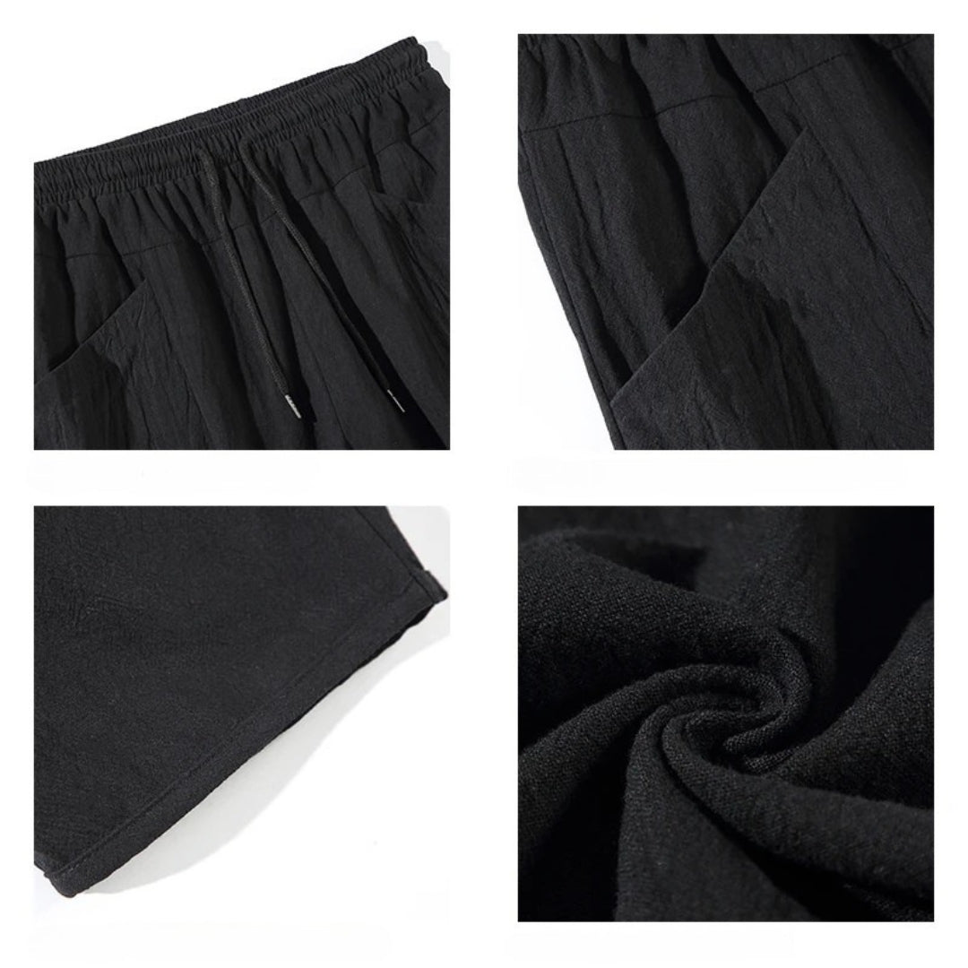 CITYLINE CROPPED COTTON TROUSERS