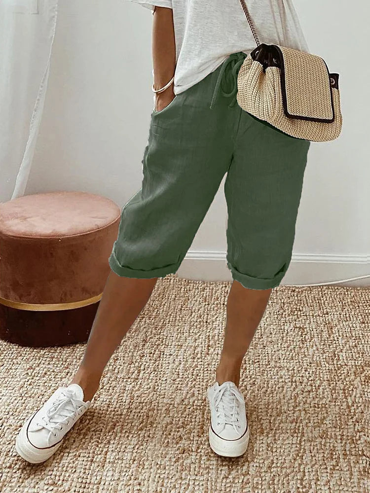 Elisa Airy Linen Shorts