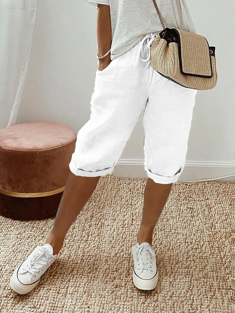 Elisa Airy Linen Shorts