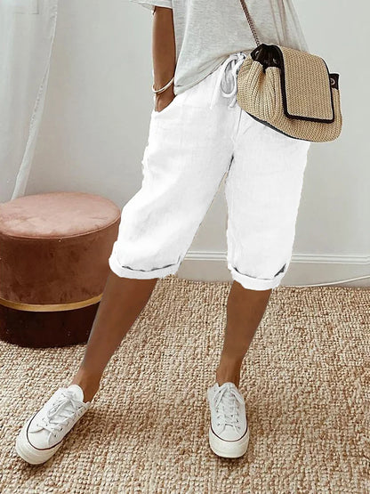 Elisa Airy Linen Shorts