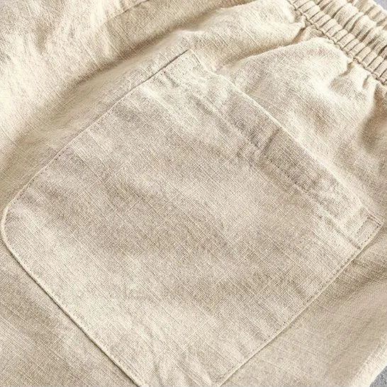 MARINA LINEN DRAWSTRING TROUSERS