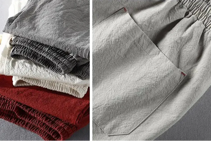 MARINA LINEN DRAWSTRING TROUSERS