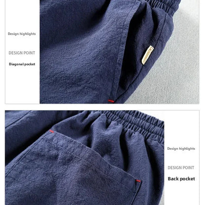 MARINA LINEN DRAWSTRING TROUSERS