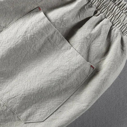 MARINA LINEN DRAWSTRING TROUSERS