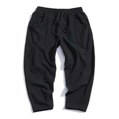 CITYLINE CROPPED COTTON TROUSERS