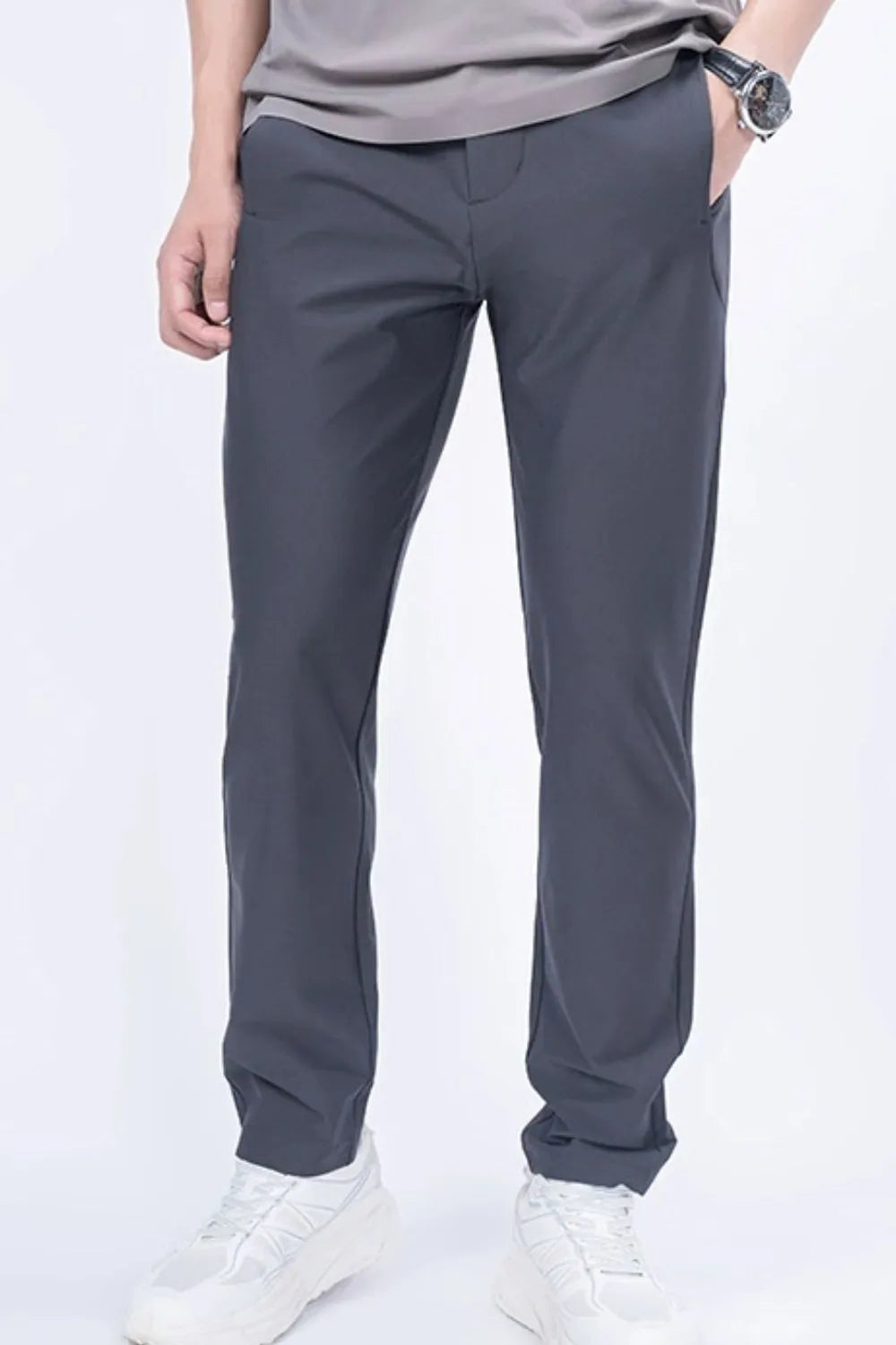 Men's Plus Size Classic Pocketed Casual Pants