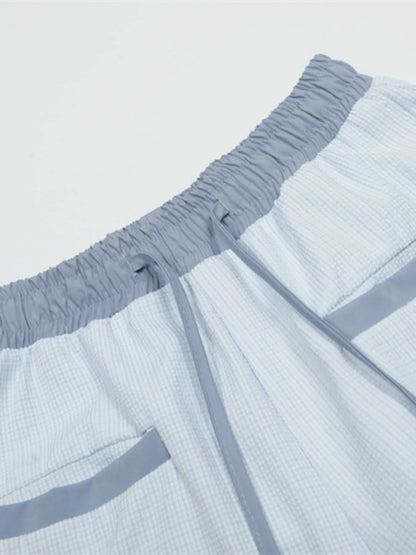 Men's Drawstring Wide-Leg Pants