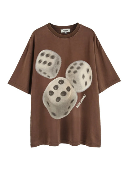 Men's Oversized Graphic Round Neck T-Shirt