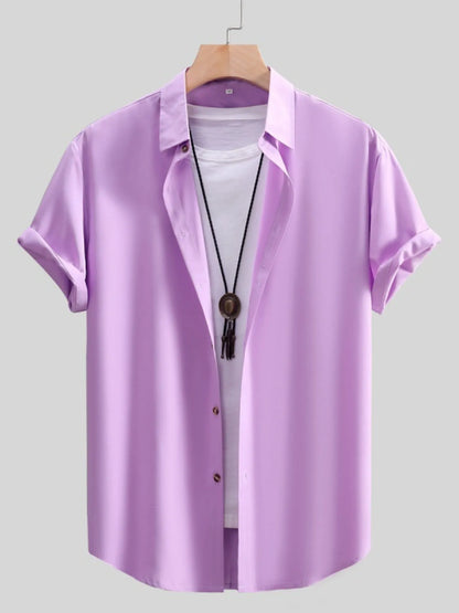 Men's Button Up Short Sleeve Shirt