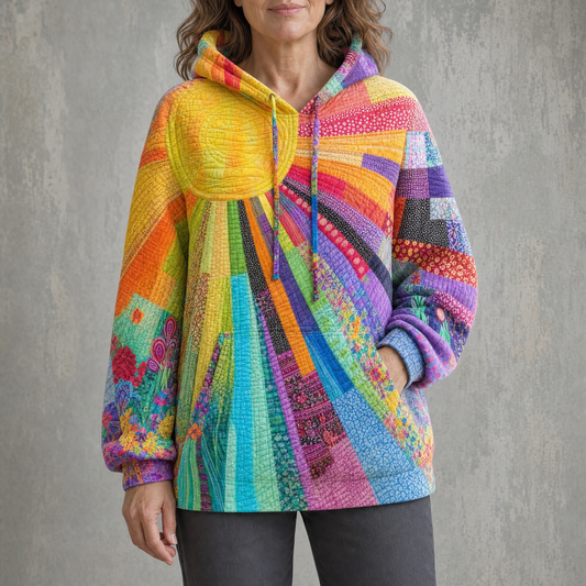 LAETITIA | Radiant Panelled Hoodie